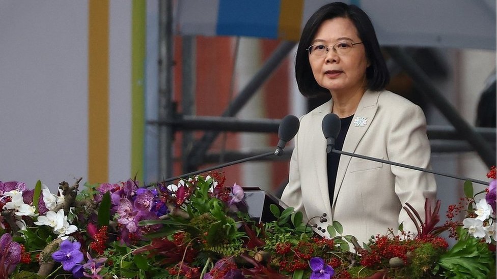 2022年10月10日，台灣總統蔡英文在台灣雙十節發表講話。