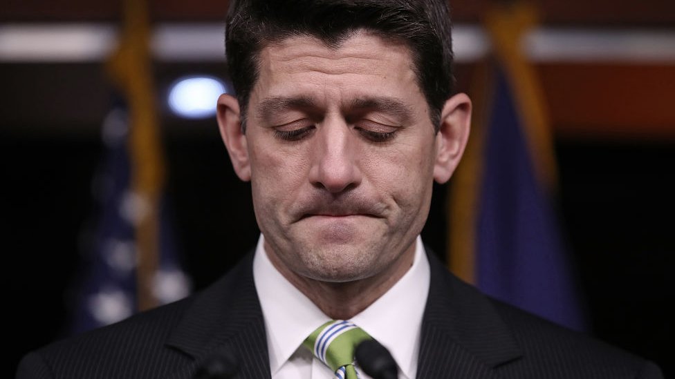 Paul Ryan, el líder de la Cámara de Representantes, no pudo conseguir la mayoría para la iniciativa. Paul Ryan.