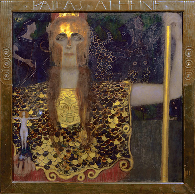 Palas Atenea, 1898, de Gustav Klimt 1862-1918