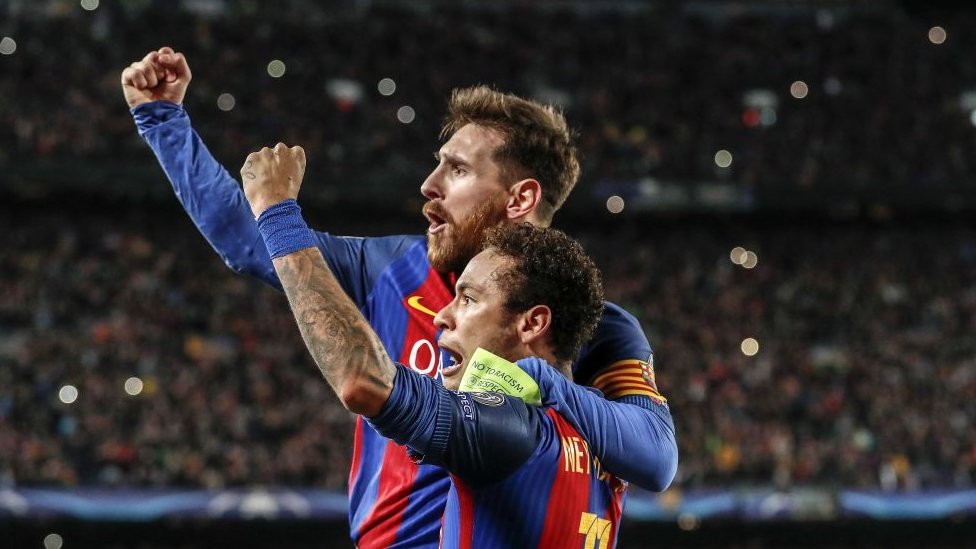 Messi y Neymar.