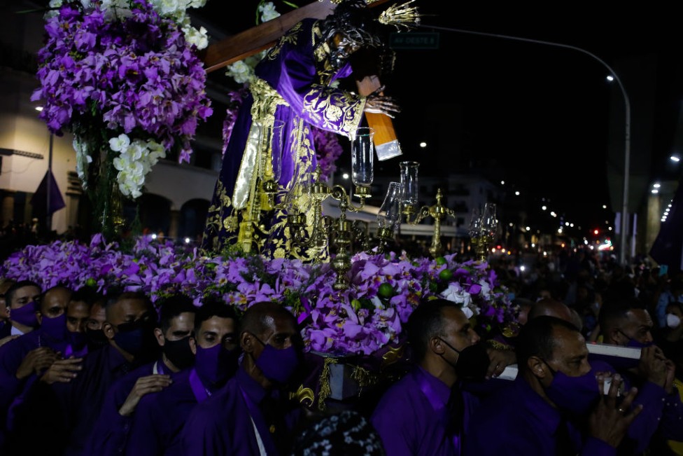 Procesión de El Nazareno de San Pablo en Caracas.