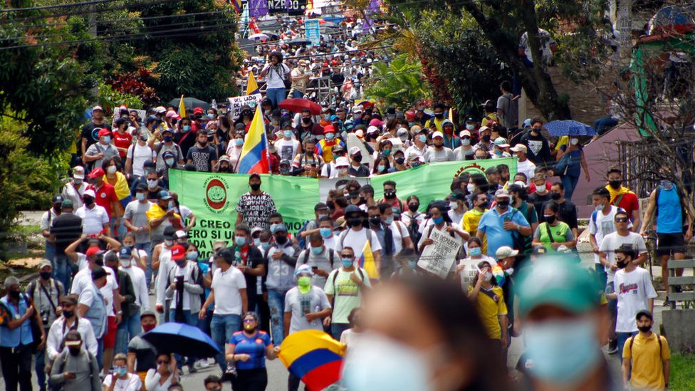 Protesta en Colombia