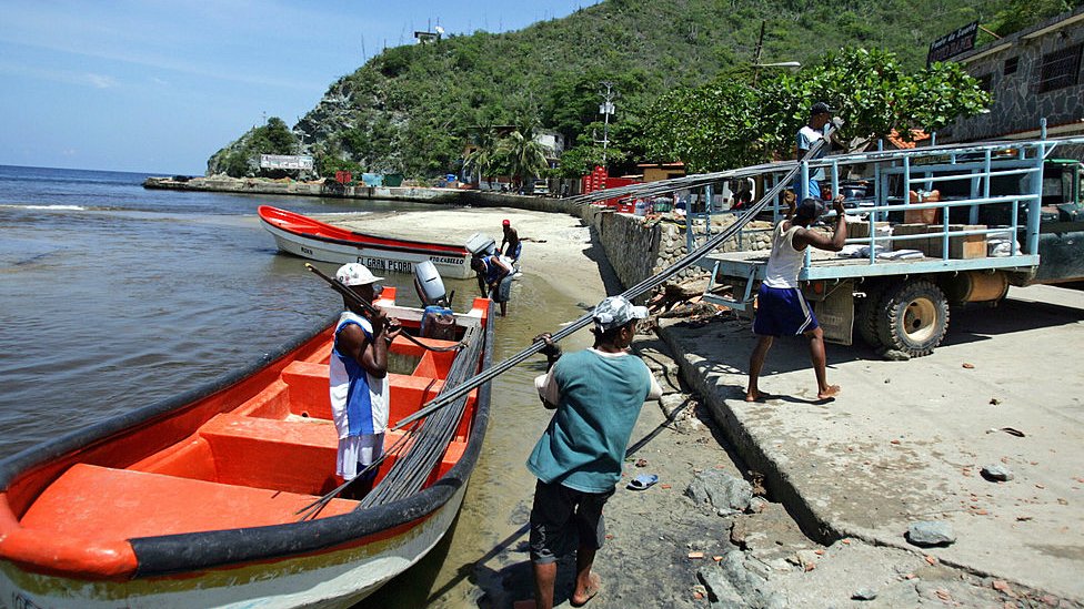 Pescadores de Chuao, en Aragua.
