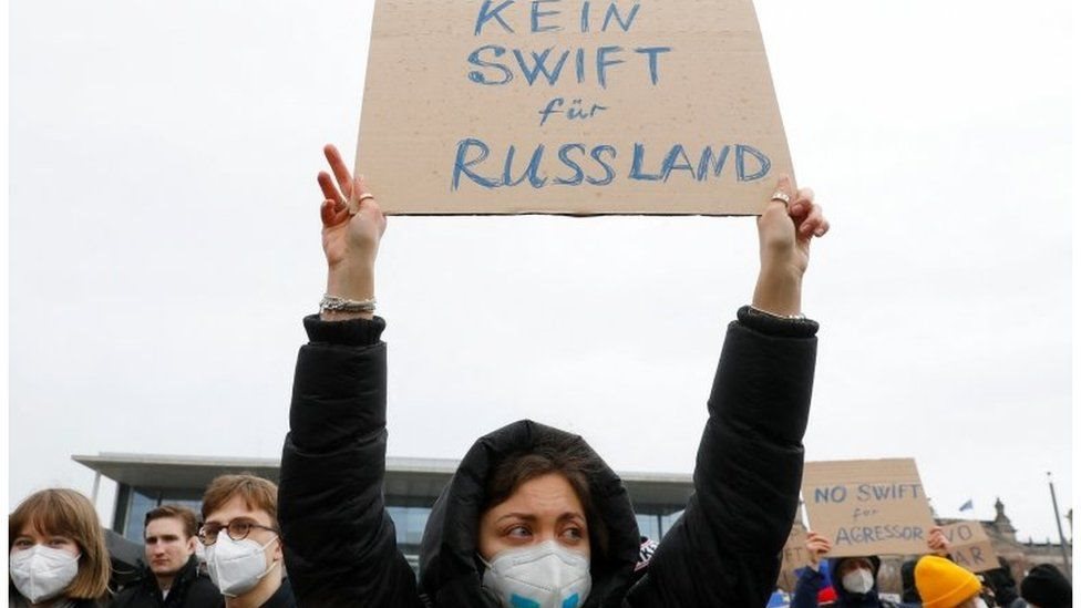 مظاهرة ضد روسيا في برلين