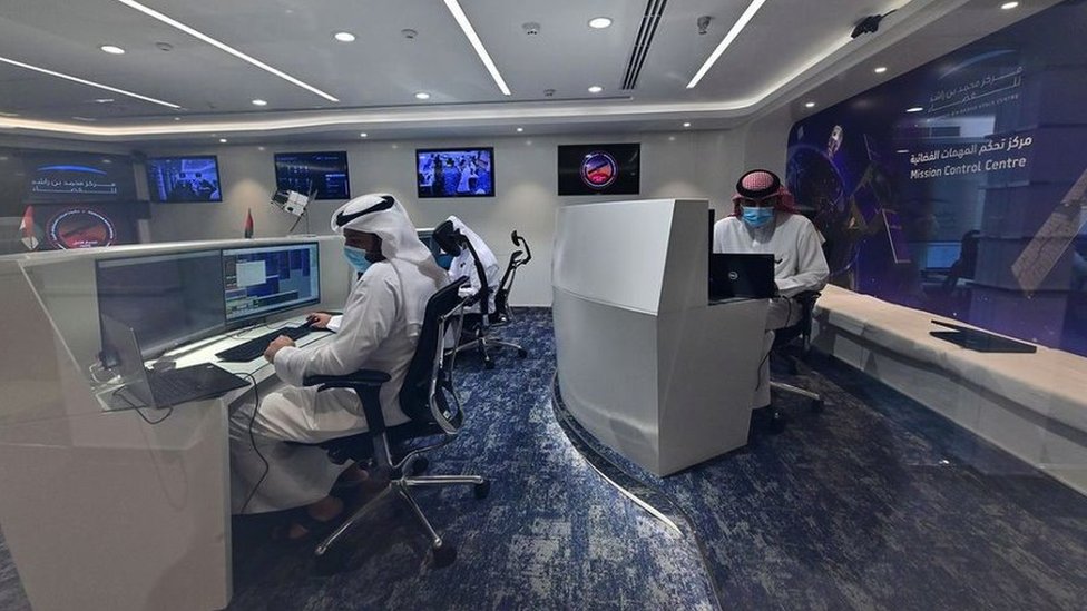 Kontrola svemirske misije UAESA bila je jedno od jezgra operacije