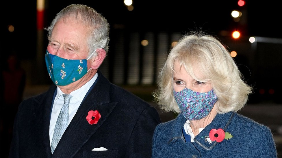 The Prince of Wales and the Duchess of Cornwall arrive at Berlin Brandenburg Airport