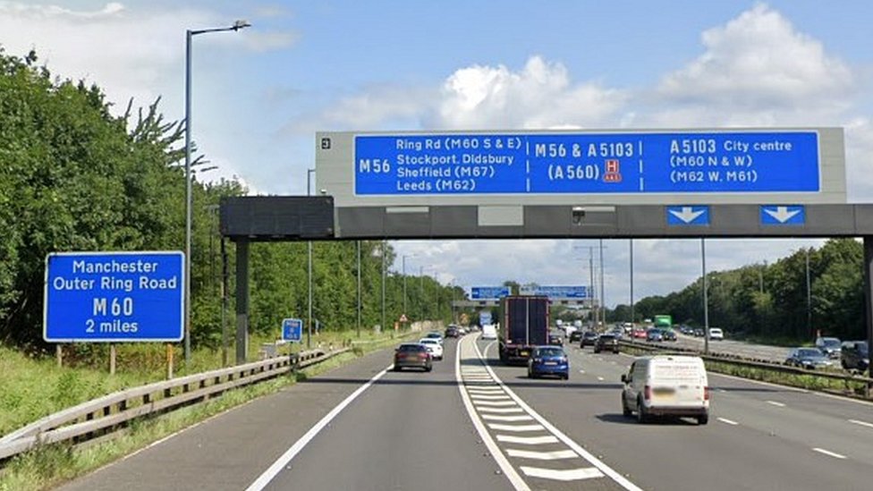 m56 crash driver dies after hitting stationary lorry bbc news m56 crash driver dies after hitting stationary lorry bbc news