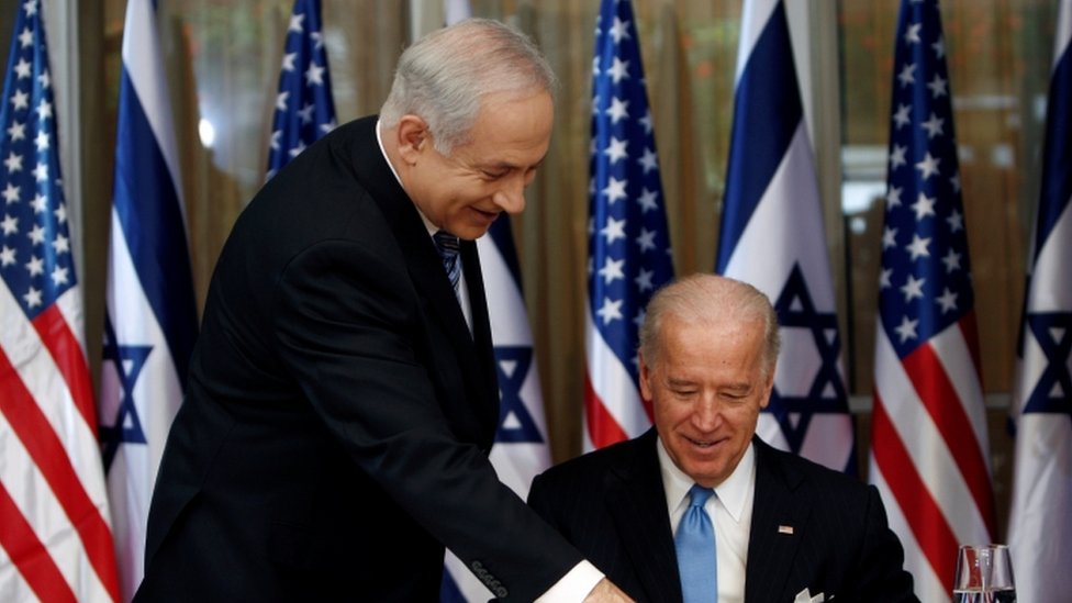 Benjamin Netanyahu and Joe Biden in 2010