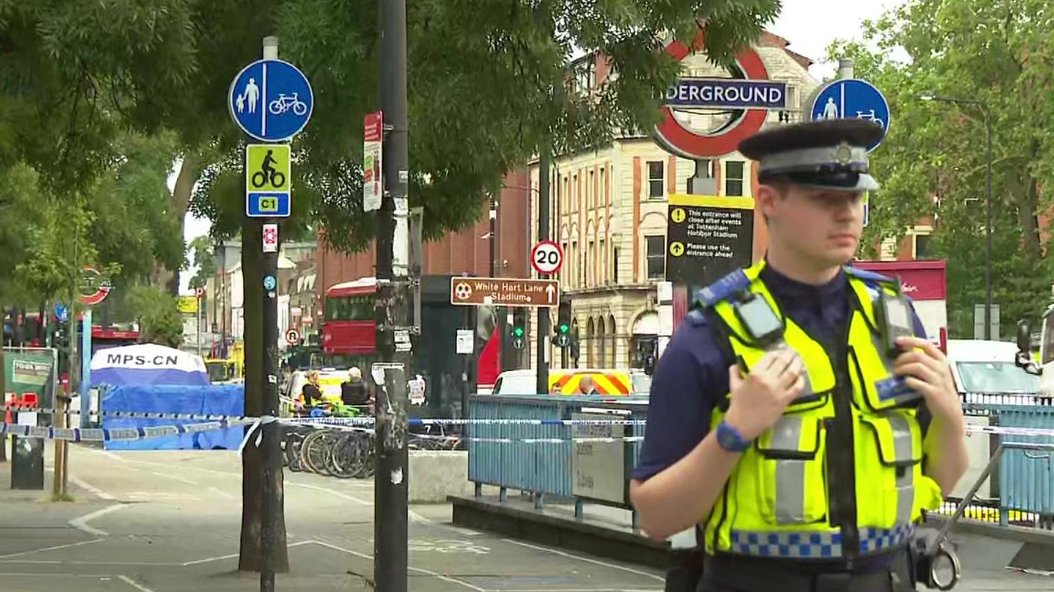 Seven Sisters: Man arrested after stabbing at Tube station