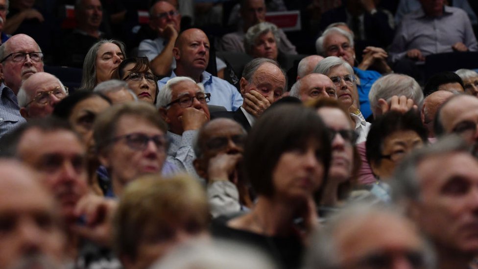 Shareholders at the bank's annual general meeting in 2019