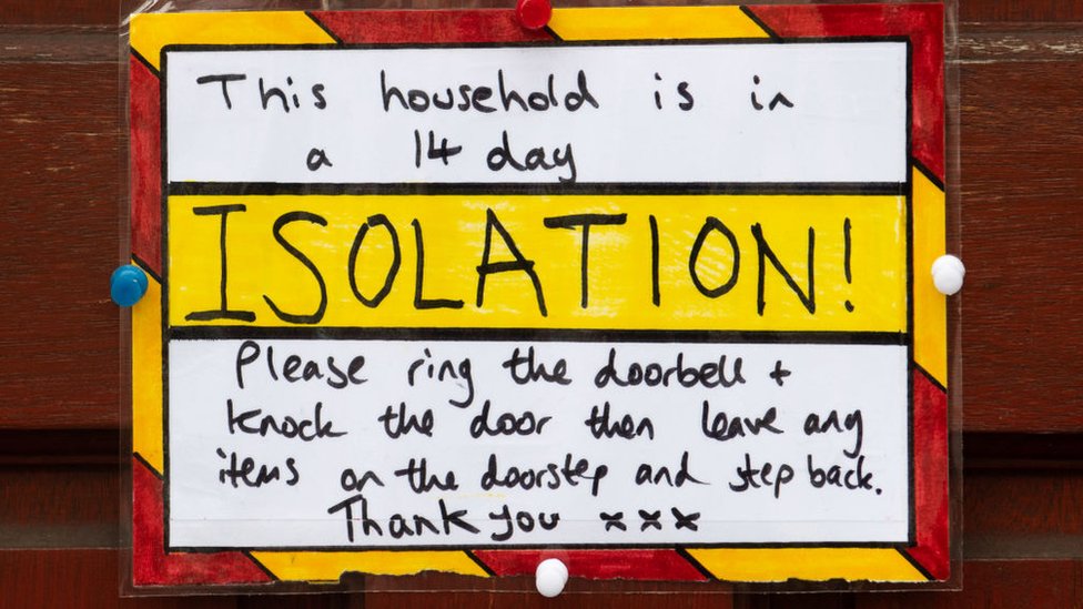 Self-isolation poster