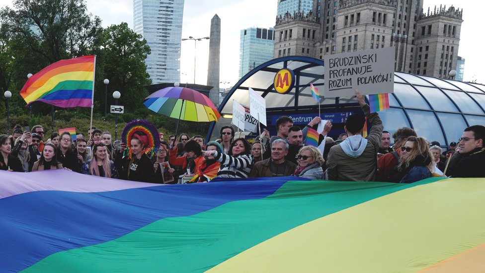 protest poljska lgbt ikona marija