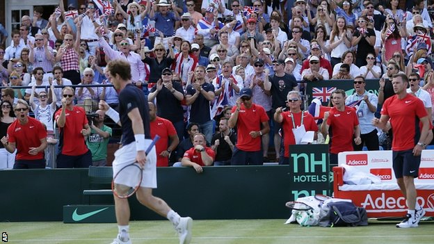 BBC Sport - Andy Murray puts Great Britain into Davis Cup semi-finals