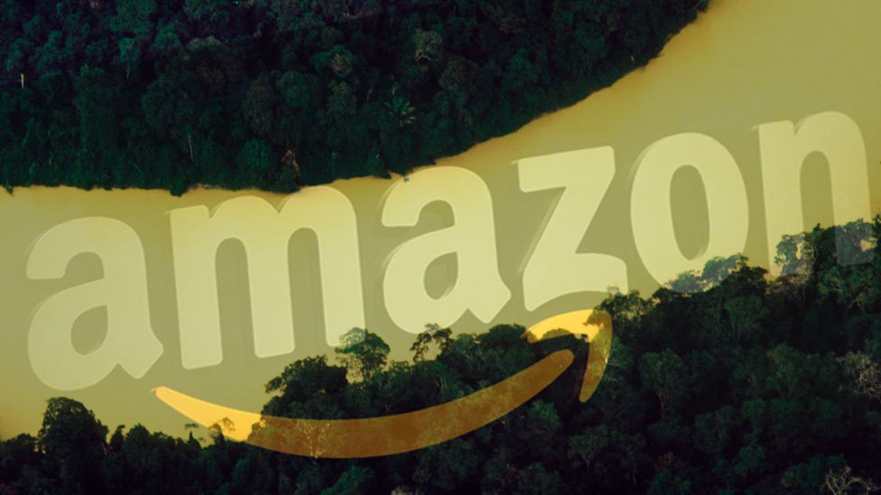 Collage con Amazonas y Amazon.