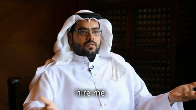 Saudi university graduate Zaid Al-Sahli talks about his experience trying to find a job in Saudi during an oil crisis.