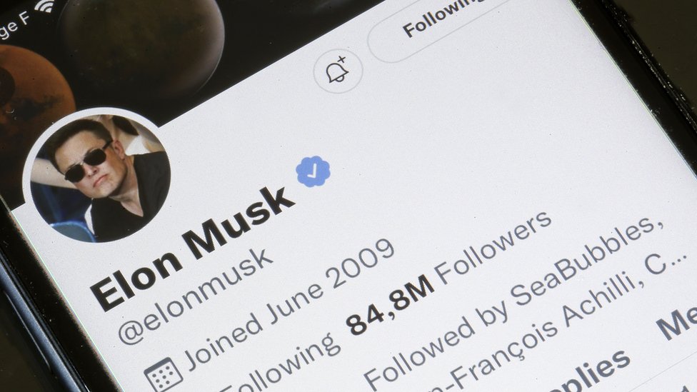 Cuenta de Twitter de Elon Musk.