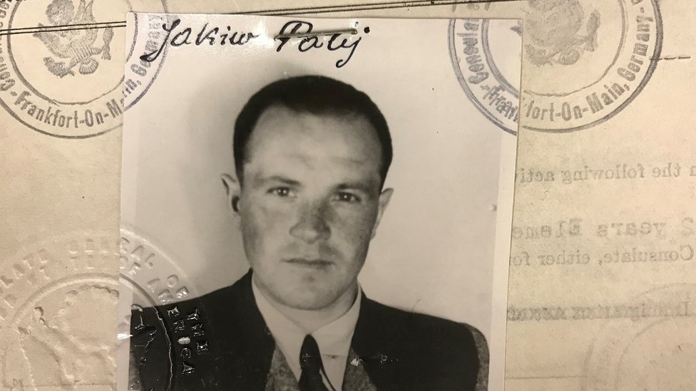 Palij, koji je na slici za SAD vizu 1949