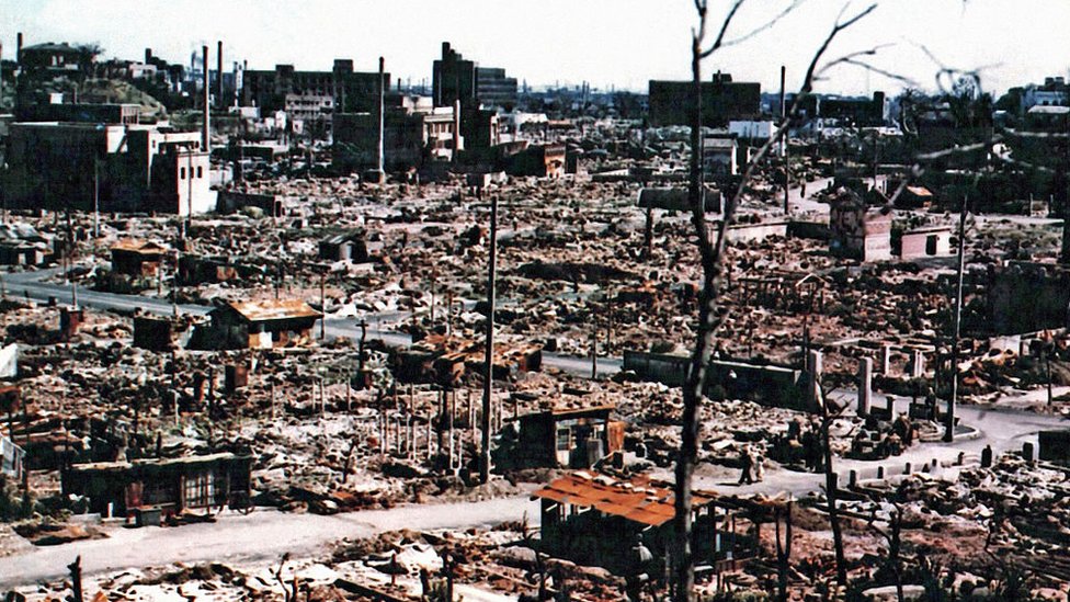 Hiroshima destruída após bomba atômica