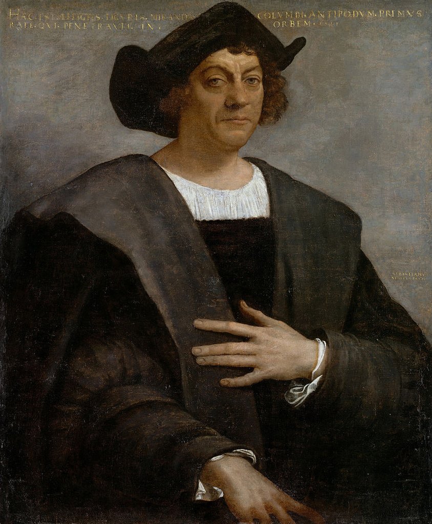 Retrato de Cristóbal Colón de 1519 expuesto en el Museo Metropolitano de Arte de Nueva York.
