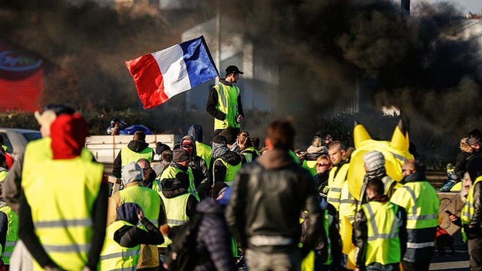 Manifestaciones en París