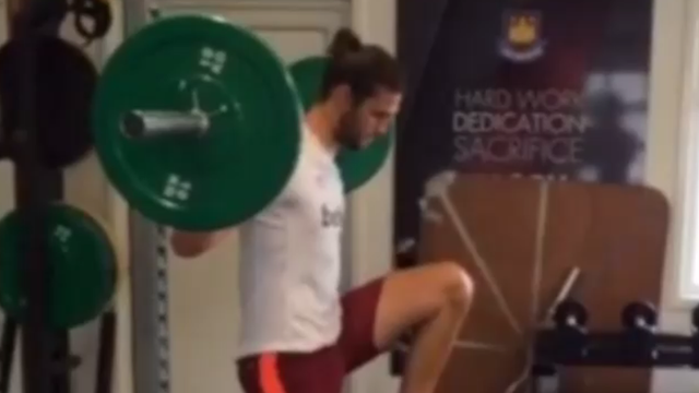 Andy Carroll weight training