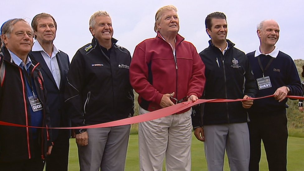 2012 trump inauguró campo de golf