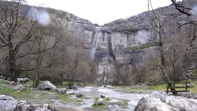Waterfall at Malham Cove