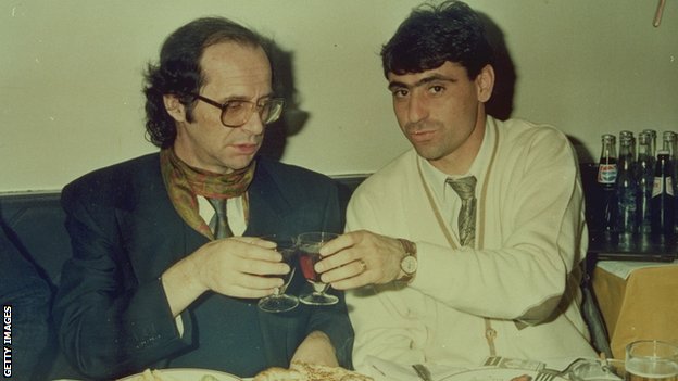 Fadil Vokrri and Ibrahim Rugova