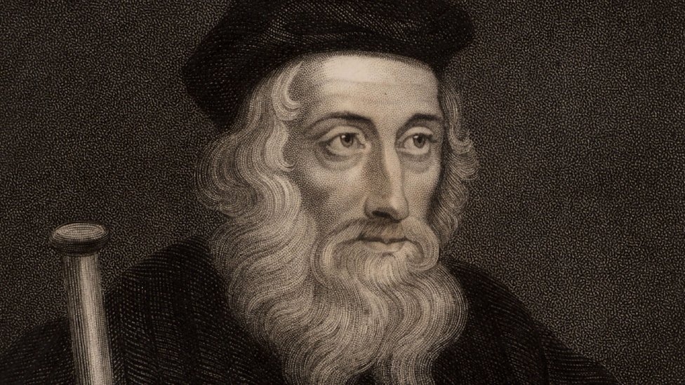Ilustraciön de John Wycliffe