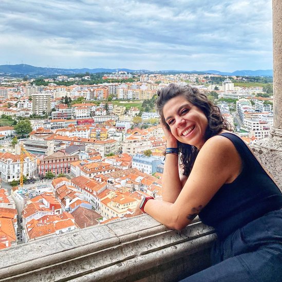 Aline Dorneles no Castelo de Leiria