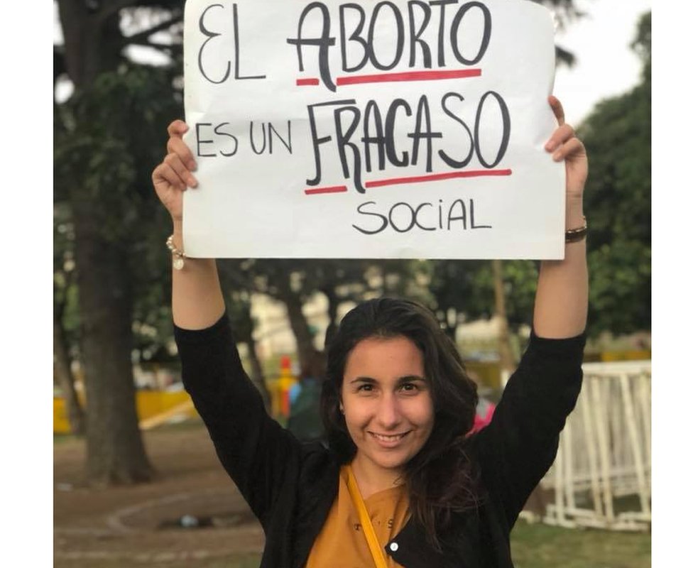 "El aborto es un fracaso social", dice Camila Duro, de la ONG Frente Joven. Camila Duro