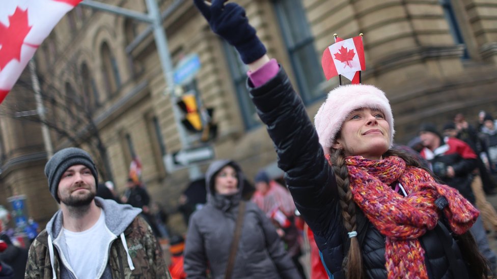 Protesters in Ottawa