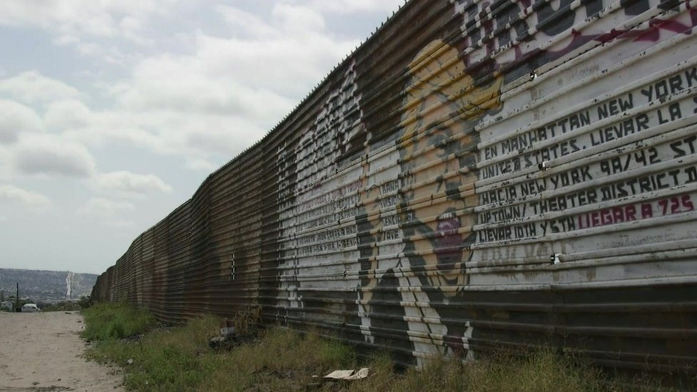 Trump mural on Mexico-US border
