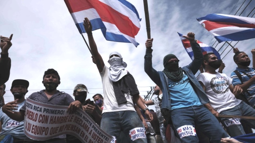 Protestas en Costa Rica