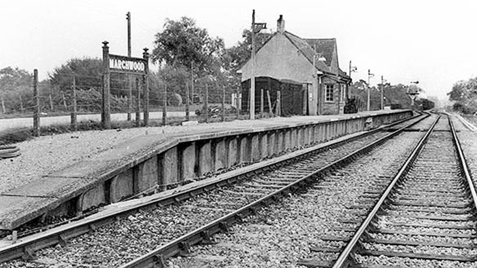 Станция Марчвуд в 1950-е годы