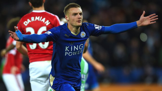 Leicester 1-1 Manchester United: Jamie Vardy 'delighted' with scoring record