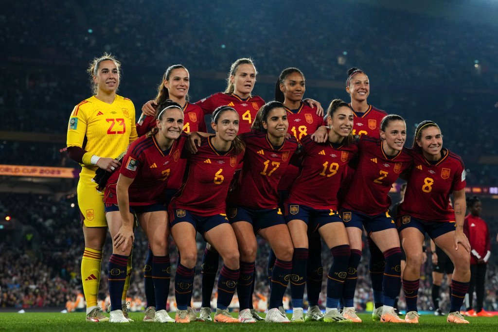 Spanish women's football team photo