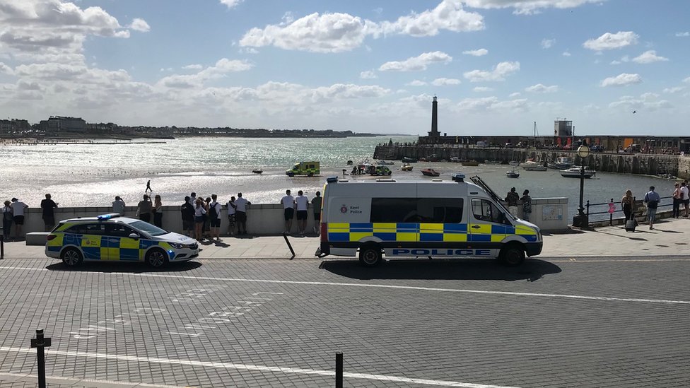 Girl, 6, dies after going into sea at Margate BBC News