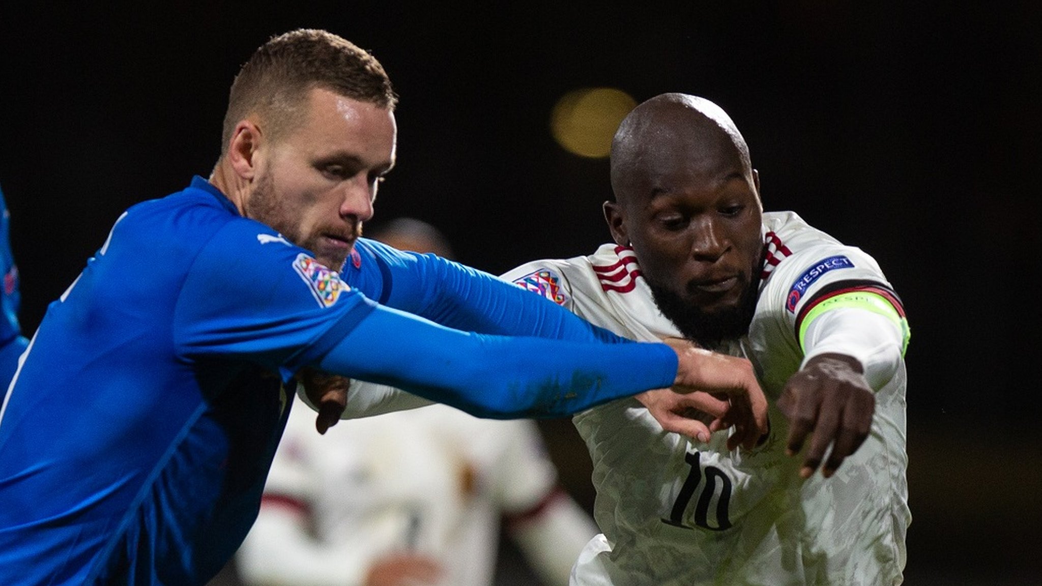 Iceland 1-2 Belgium: Romelu Lukaku scores twice in Nations League win