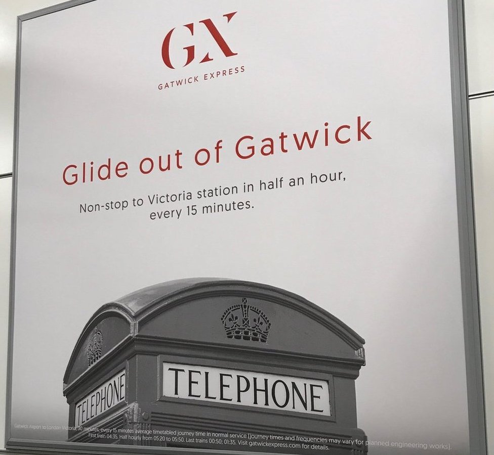 Плакат Gatwick Express