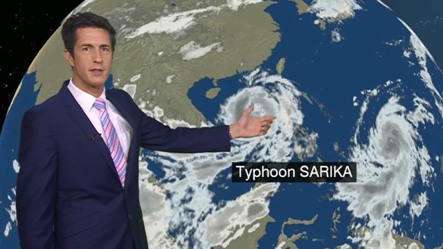 Typhoon Sarika Approaches South China Bbc Weather