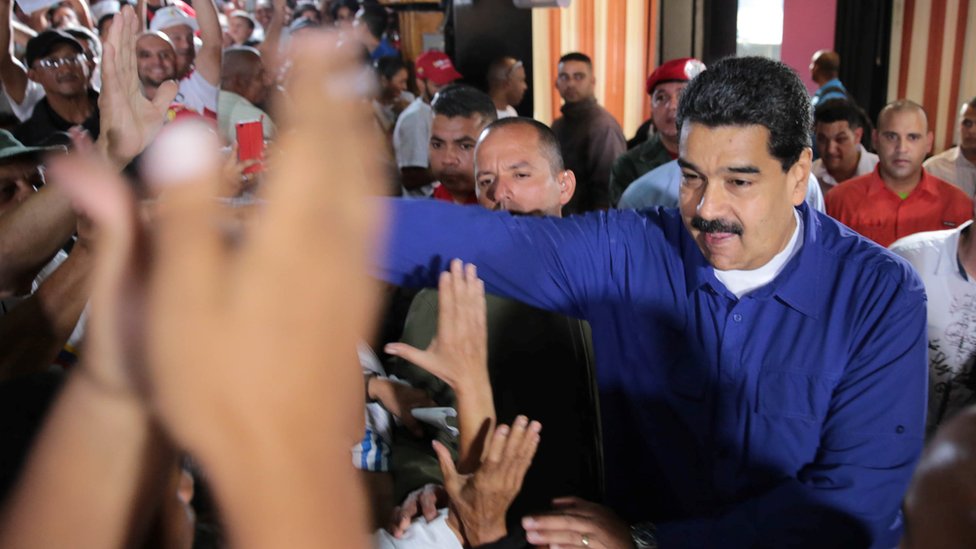 El presidente Nicolás Maduro predijo "una gran victoria" para lo que llamó "la votación más importante del sistema político venezolano" Nicolás Maduro