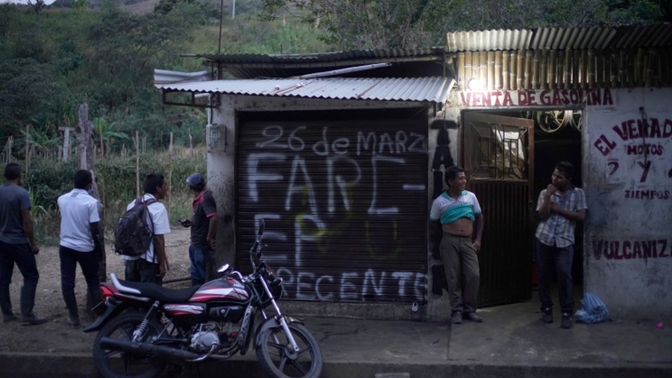 Mural de las FARC en Toribío, Cauca
