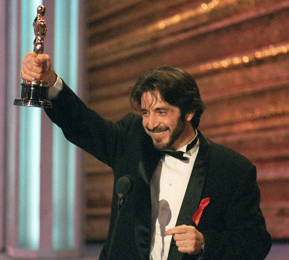 Al Pacino the last time he was nominated for an Oscar, in 1993