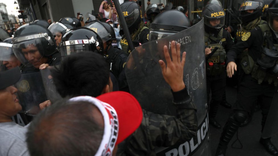 Protestas en Lima.
