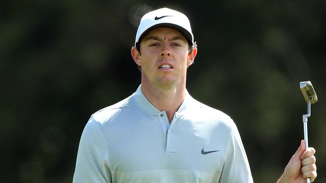 Rory McIlroy lies one off the lead after round two of The Masters