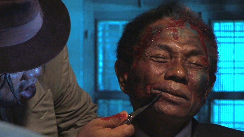 كونغو انهار عندما أدى دور الضحية في نهاية الفيلم