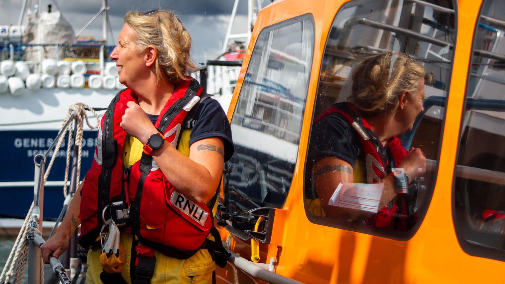 Sarah Berrey becomes Bridlington RNLI first female lifeboat helm