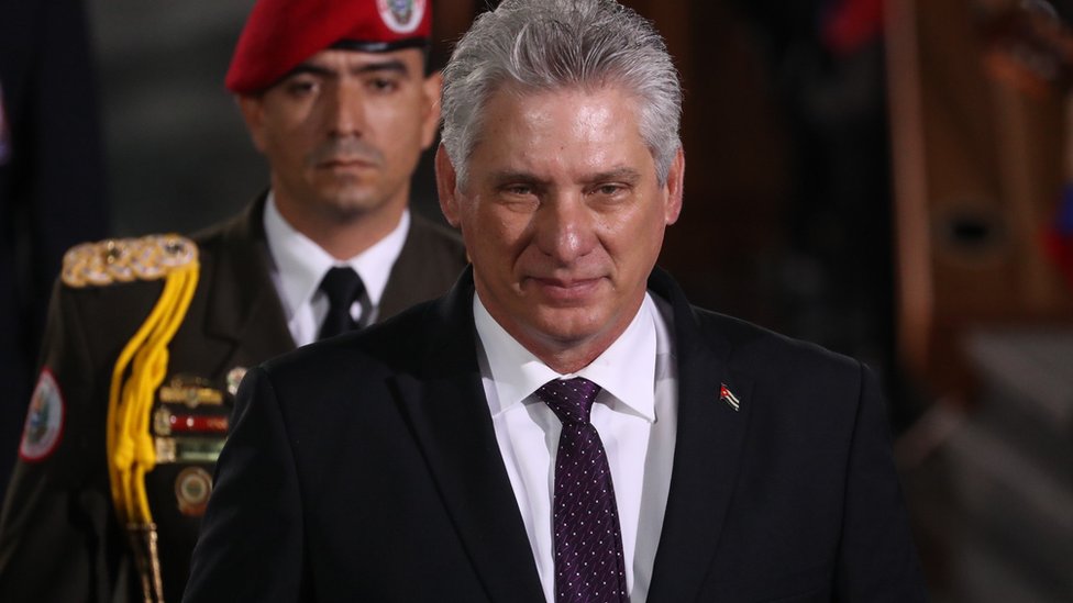 El mandatario de Cuba, Miguel Díaz-Canel