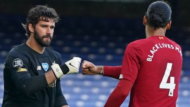 Everton 0-0 Liverpool: Jurgen Klopp praises 'world class' Alisson